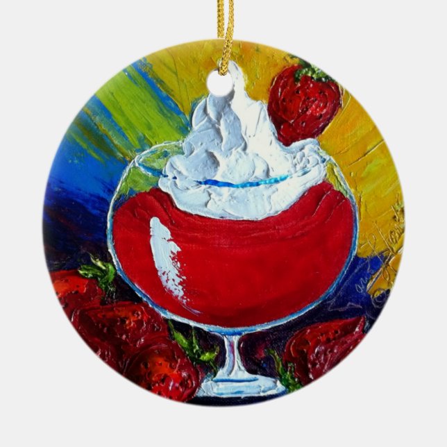 Ornamento do daiquiri de morango (Frente)
