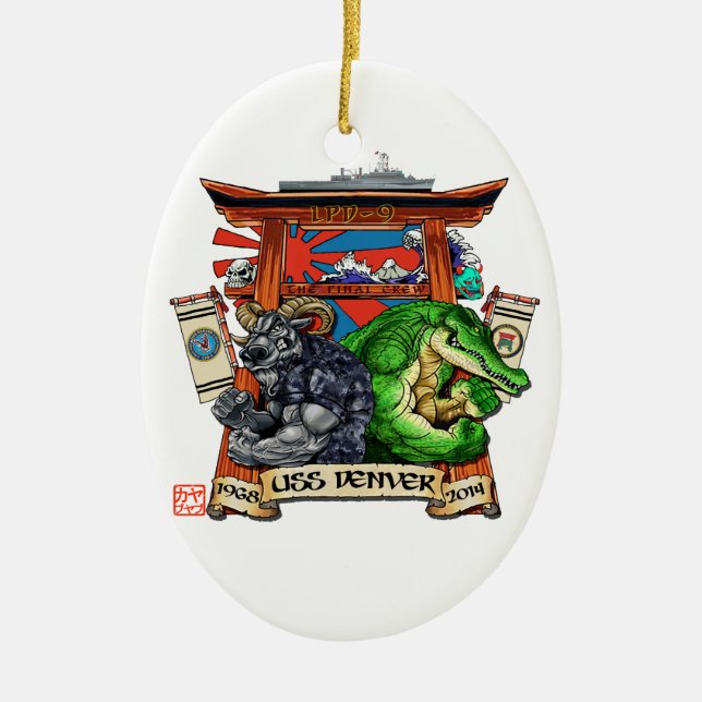 Ornamento do desarmamento de USS Denver LPD-9 (Frente)