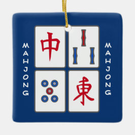 Ornamento do Design de Azulejos do Mahjong Game