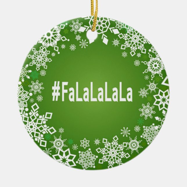 Ornamento do #FaLaLaLaLa (Frente)