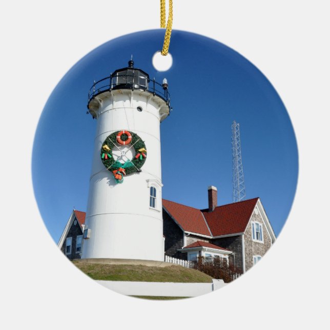 Ornamento do farol de Cape Cod Nobska (Frente)