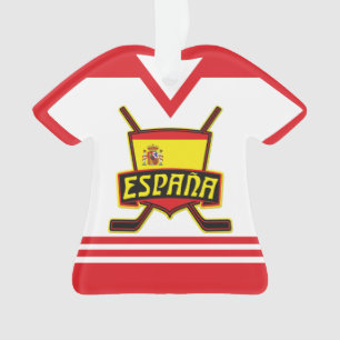 Ornamento do feriado da espanha do jérsei do nome