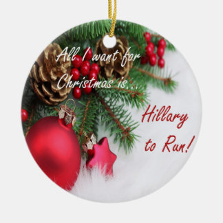 Ornamento do feriado de Hillary Clinton