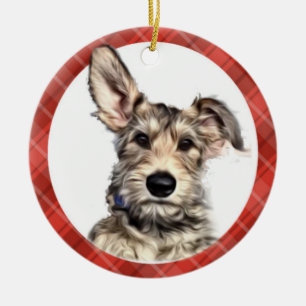 Ornamento do filhote de cachorro da jovem corça