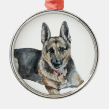 Ornamento do german shepherd