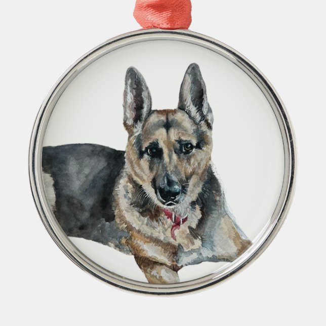 Ornamento do german shepherd (Frente)
