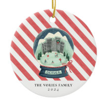 Ornamento do Globo de Neve Denver Colorado