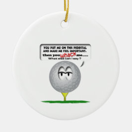 Ornamento do golfe da bola de Widdle