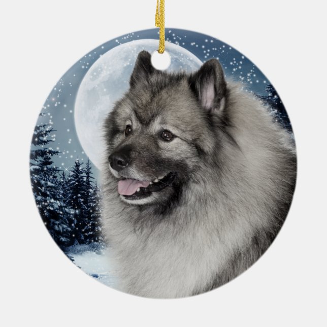 Ornamento do Keeshond (Traseira)