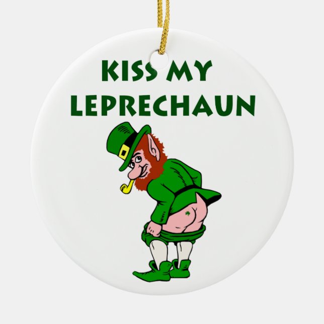 Ornamento Do Kiss My Leprechaun (Frente)