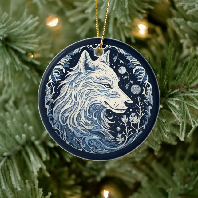 Ornamento do Lobo Nórdico (Árvore)