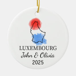 Ornamento do Luxemburgo Personalizado, Bandeira do