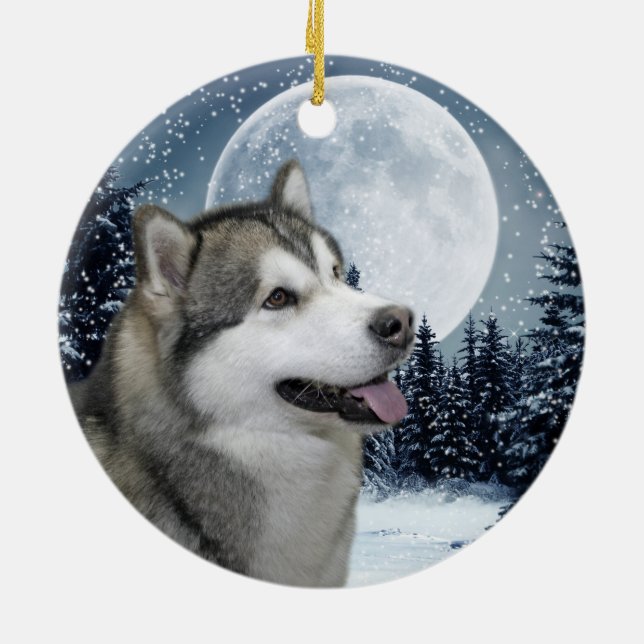 Ornamento do Malamute (Traseira)
