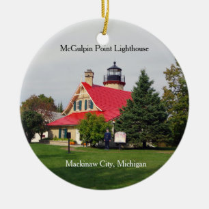 Ornamento do McGulpin Point Lighthouse (telhado ve