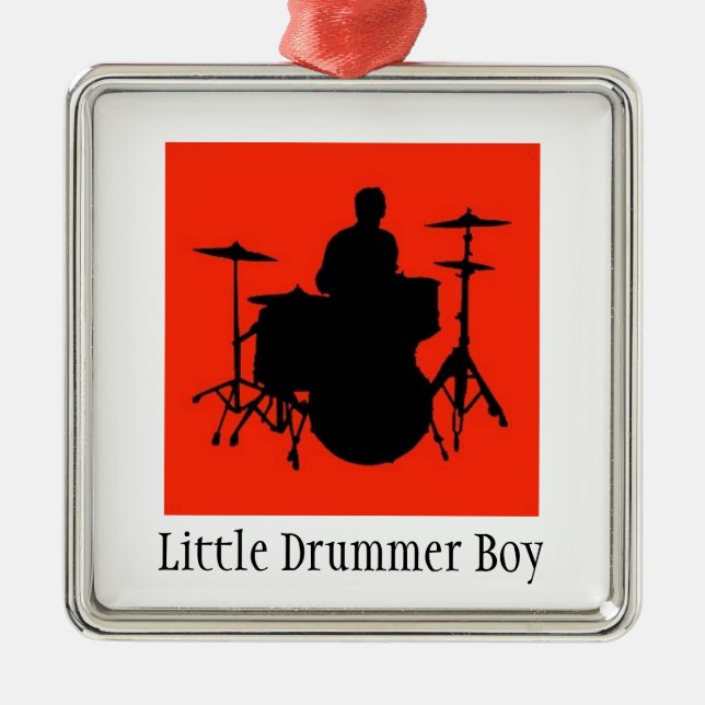 Ornamento do MENINO do BATERISTA (Frente)