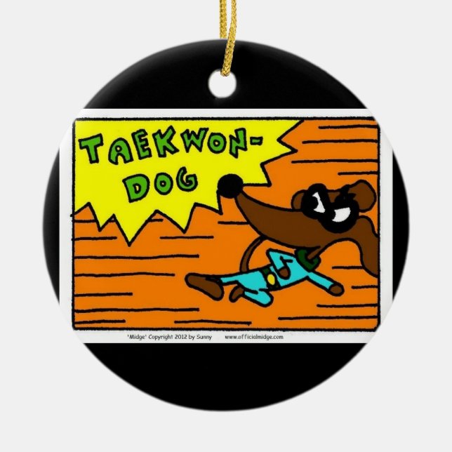 Ornamento do Midge TAEKWON-DOG (Frente)