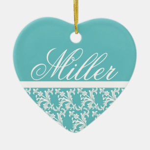 Ornamento do monograma do ovo dos robins