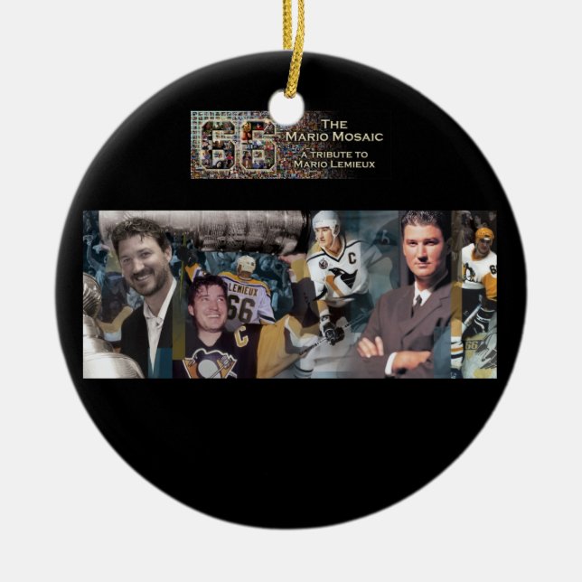 Ornamento do mosaico de Mario com foto individual (Frente)