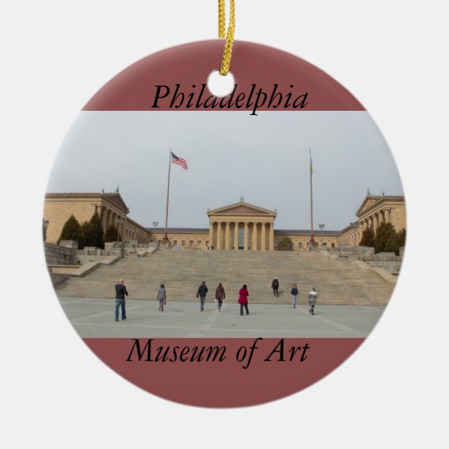 Ornamento do museu de arte de Philadelphfia (Frente)