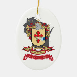 Ornamento do Oval da reunião de família de