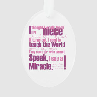 Ornamento do Oval da sobrinha de Aicardi