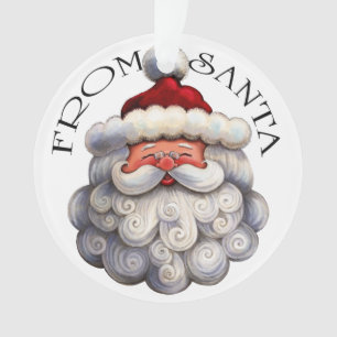 Ornamento do papai noel da manhã de Natal - veja