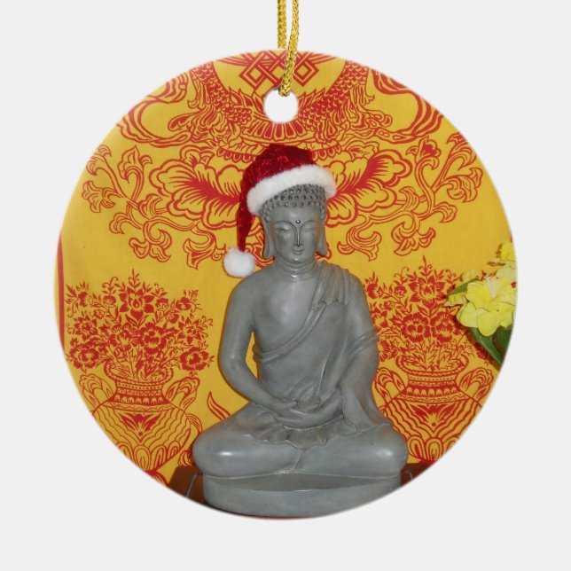 Ornamento do papai noel de Buddha (Frente)