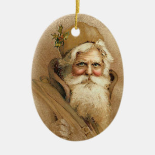 Ornamento do papai noel do vintage