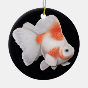 Ornamento do peixe dourado do Fantail de Ryukin do