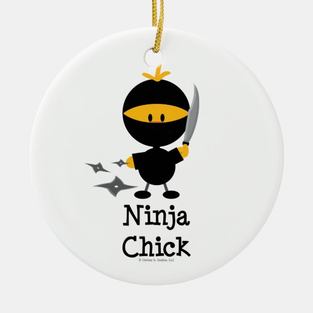 Ornamento do pintinho de Ninja (Frente)