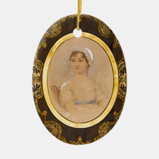Ornamento do retrato de Jane Austen (Frente)