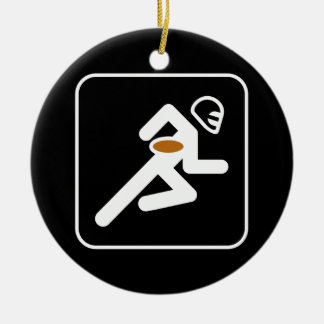 Ornamento do símbolo do futebol