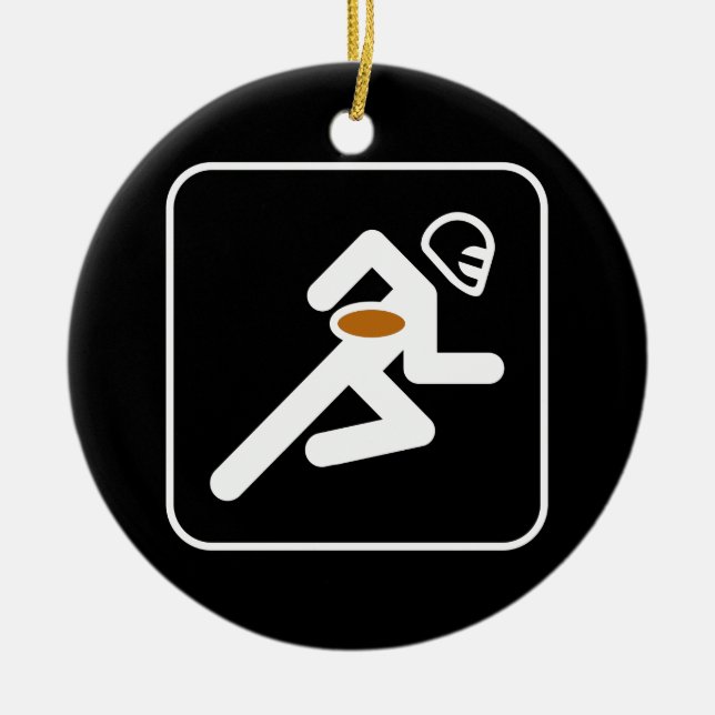 Ornamento do símbolo do futebol (Frente)