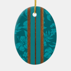 Ornamento do surfboard Sunset Beach Vintage