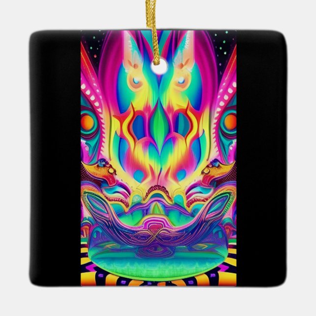 ornamento do templo de coruja (Frente)