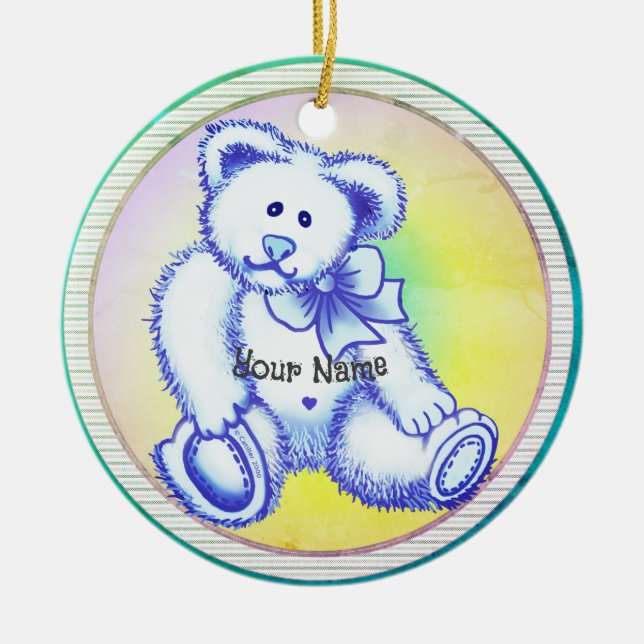 ornamento do Urso Azul (Frente)