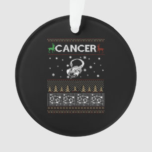 Ornamento Doce Feio de Natal cancer