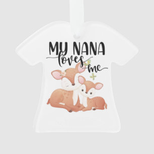 Ornamento Doe and Fawn Minha Nana me ama