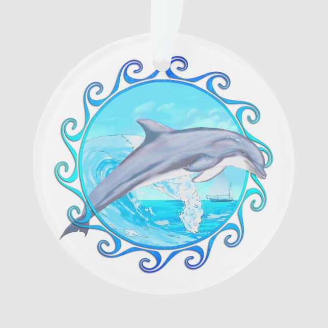 Ornamento Dolphin Maori Sun (Frente)