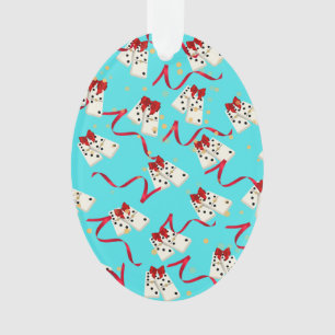 Ornamento Domino Design Ornament - Aqua