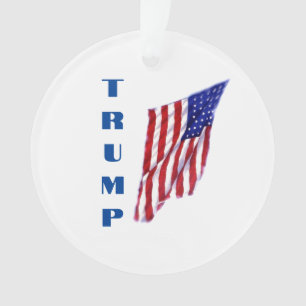 Ornamento Donald Trump American Flag Pop Art