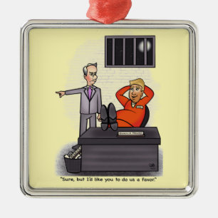 Ornamento Donald Trump Metal