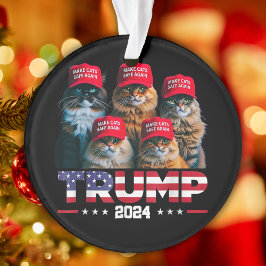 Ornamento Donald Trump Torna Os Gatos Seguros Novamente Red 
