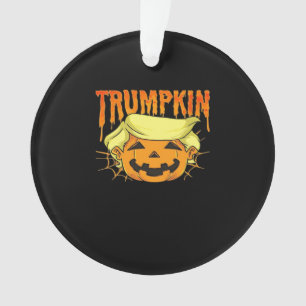 Ornamento Donald Trumpkin Funny Presidente Festa de Hallowee