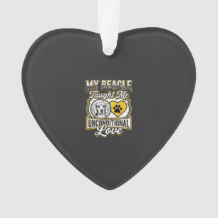 Ornamento Dono de cachorro amor incondicional Beagle
