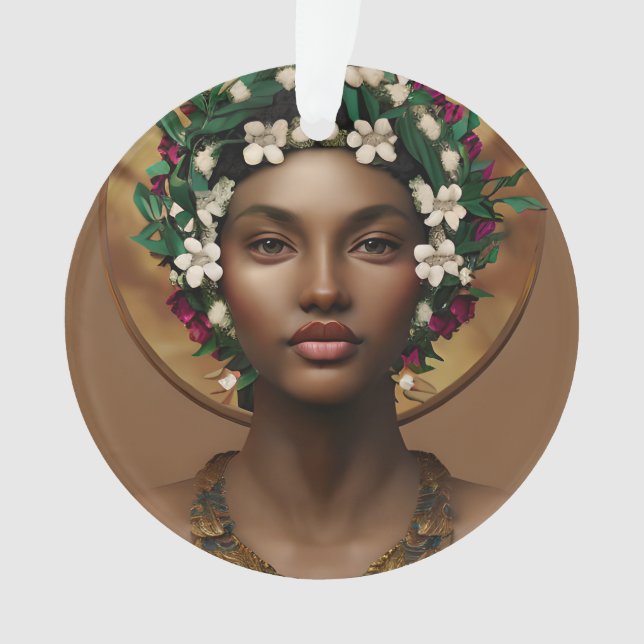 Ornamento Dor na Potência | Rainha Afro-Americana (Frente)