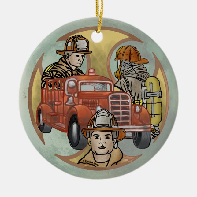 Ornamento dos Irmãos da Cruz de Bombeiros Malteses (Frente)