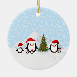Ornamento dos Pinguins de Natal