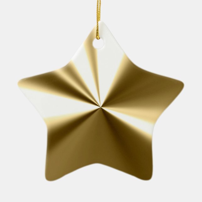 Ornamento Dourado da estrela (Frente)
