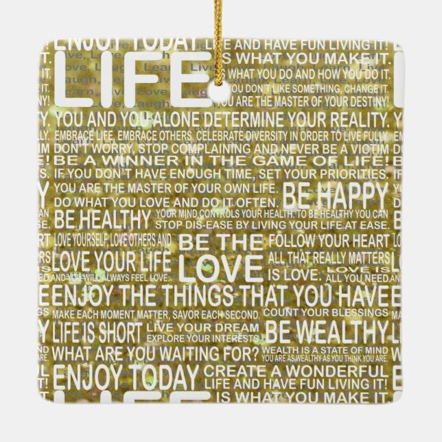 Ornamento dourado da vida (Verso)